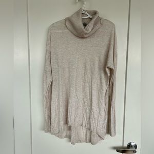 Halogen sheer tunic length turtleneck sweater, XL